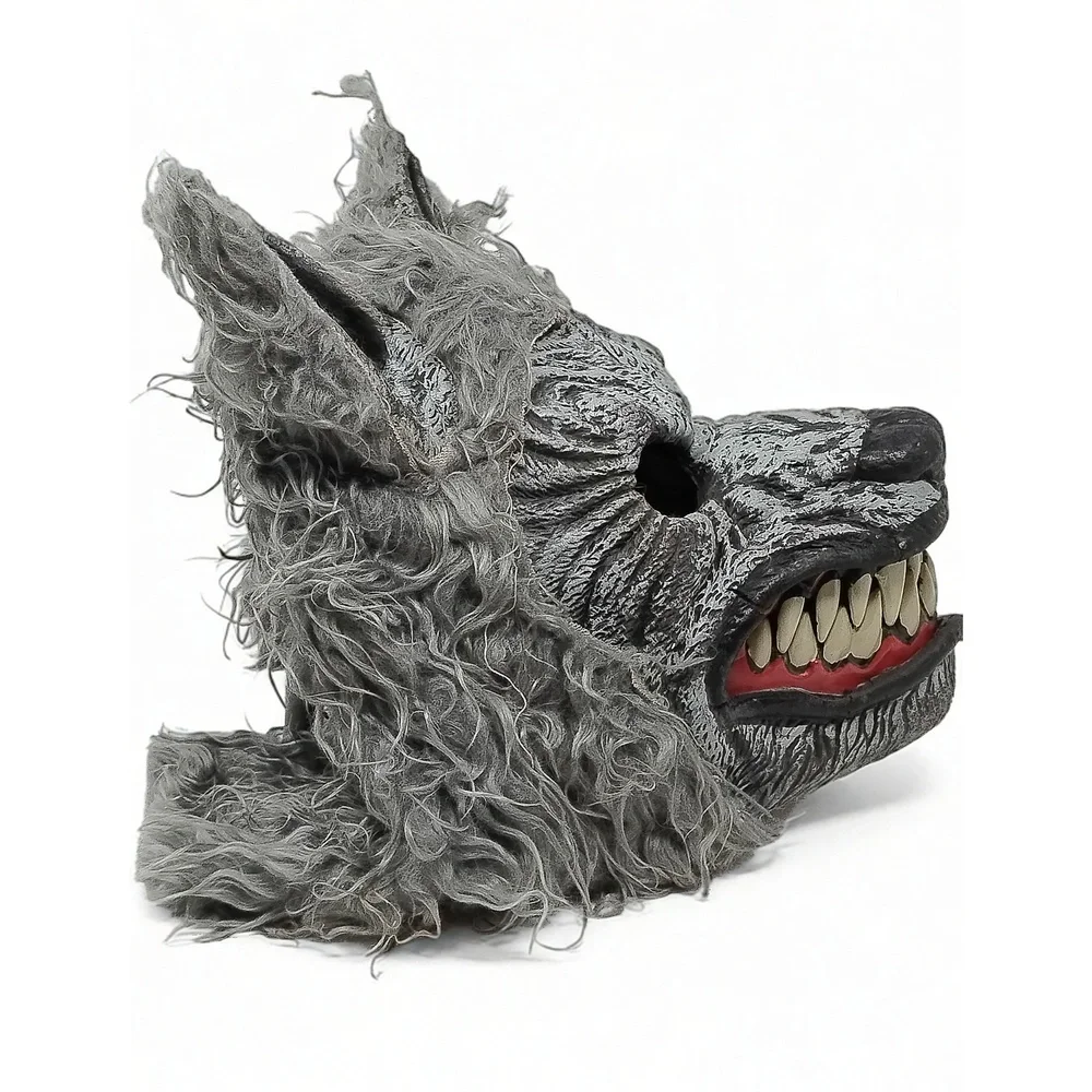Spirit Halloween Werewolf Mask Adult Horror Prop Monster Faux Fur Cosplay Item